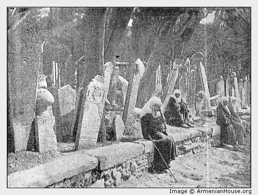SECTION OF TURKISH CEMETERY AT SCUTARI.