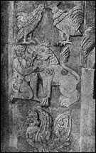 Бой петухов и борьба человека со львом