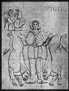 Львы лижут ноги св. Даниилу