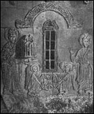 Гагик вручает Христу модель храма