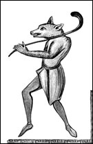 Гусан-мимос в маске волка