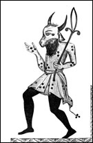 Гусан-мимос в маске козла