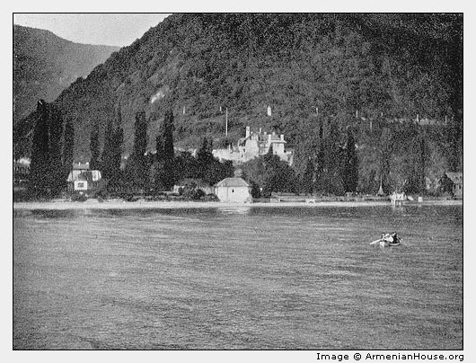 Gagry on the Black Sea. Hotel and Villa of the Prince of Oldenburg